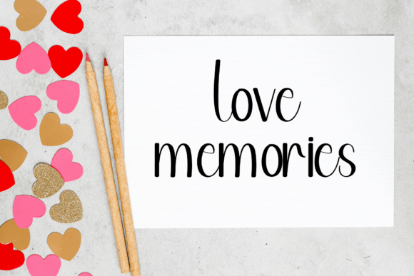 Pleace Love Font PNG with transparent background - Preview 3