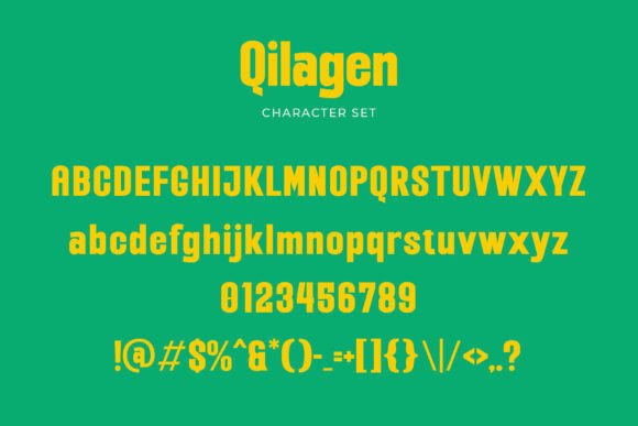Qilagen Font PNG with transparent background - Preview 1