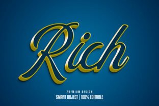 Rich 3D Text Effect Style