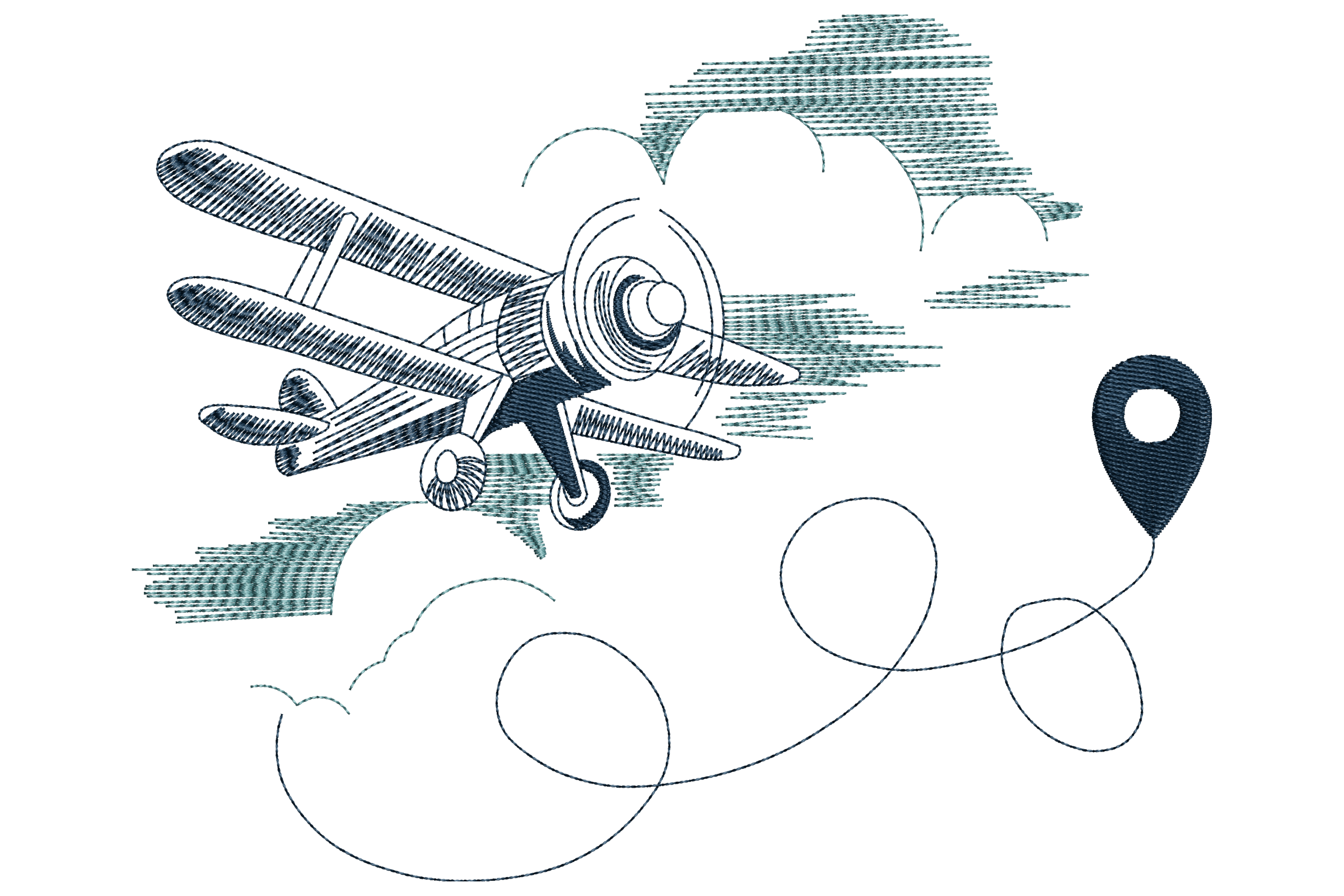 Vintage Airplane Travel