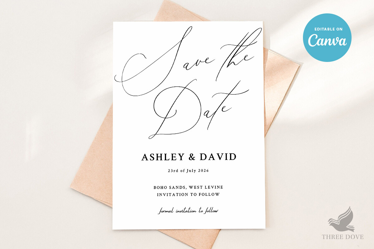 Wedding Save the Date Template