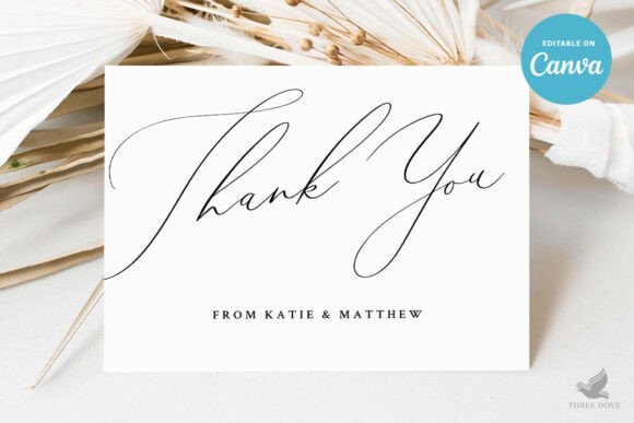 Wedding Thank You Card Template