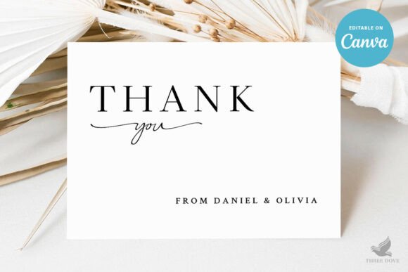 Wedding Thank You Card Template