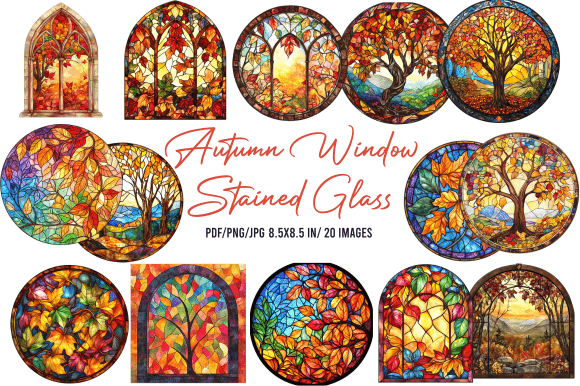 Autumn Window Stained Glass