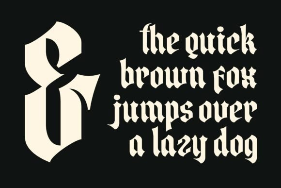 Broken Shield Font - Preview 6