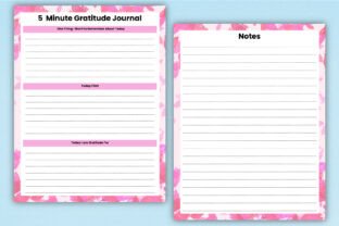 Free 5 Minute Gratitude Journal Canva Graphic by Shumaya · Creative Fabrica