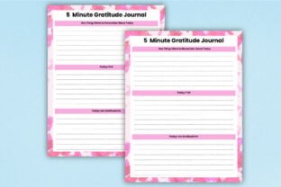 Free 5 Minute Gratitude Journal Canva Graphic by Shumaya · Creative Fabrica