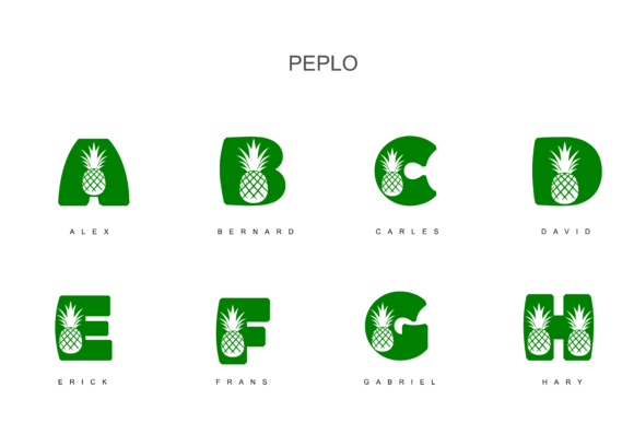 Peplo Font PNG with transparent background - Preview 3