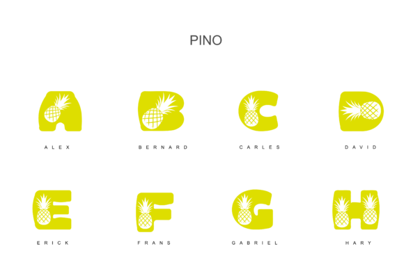 Pino Font PNG with transparent background - Preview 2