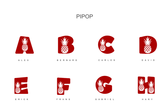 Pipop Font PNG with transparent background - Preview 2