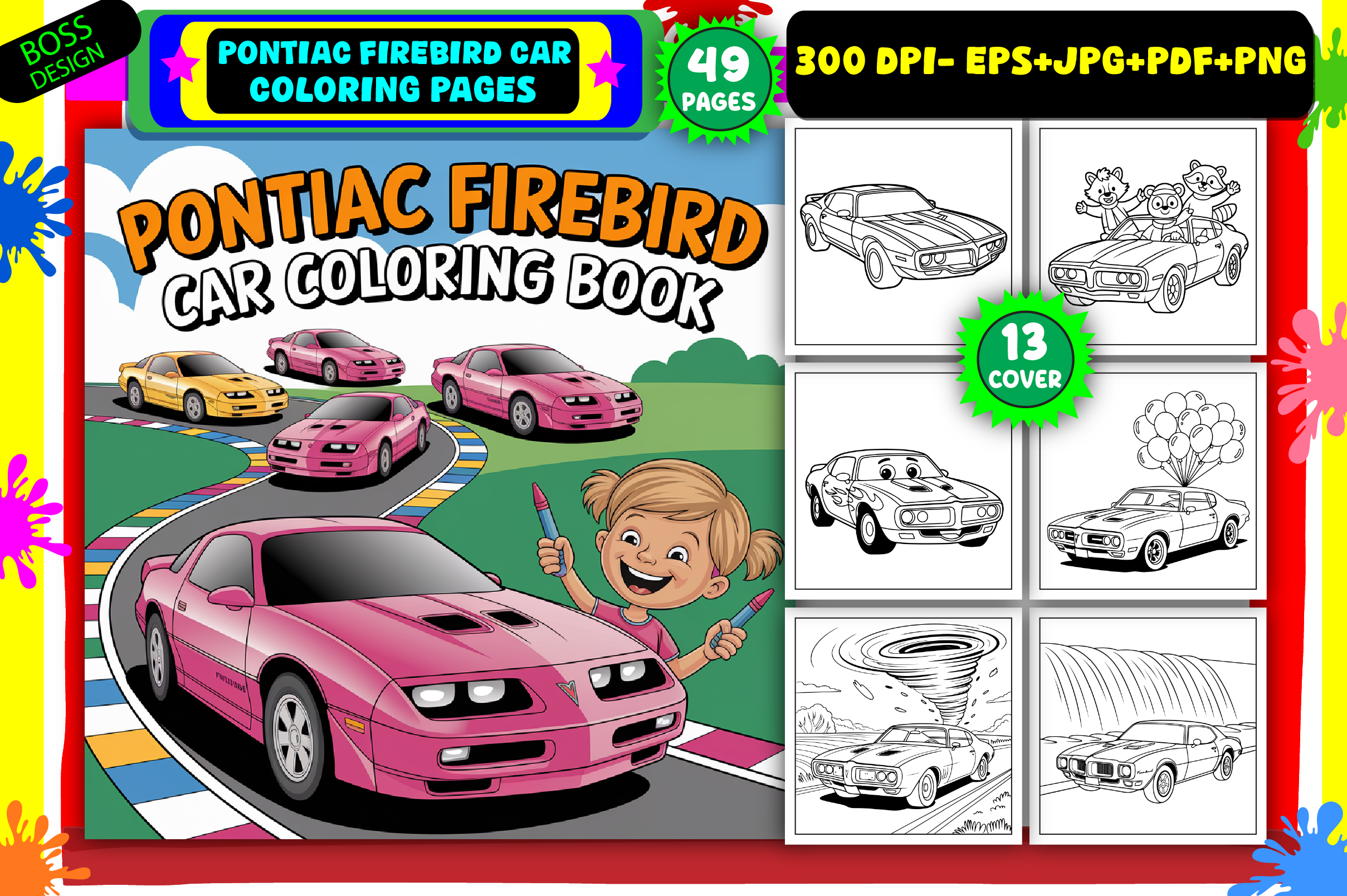 Pontiac Firebird Car Coloring Pages