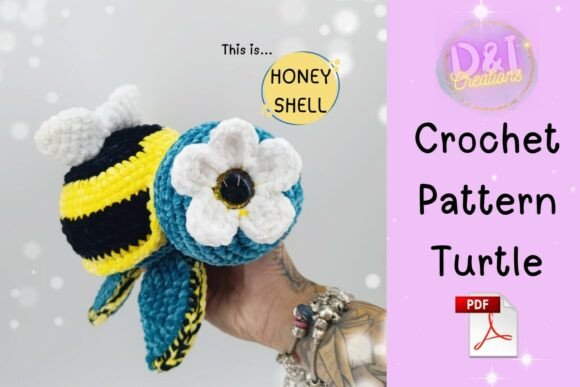 Turtle Bee Crochet Pattern Amigurumi Pdf
