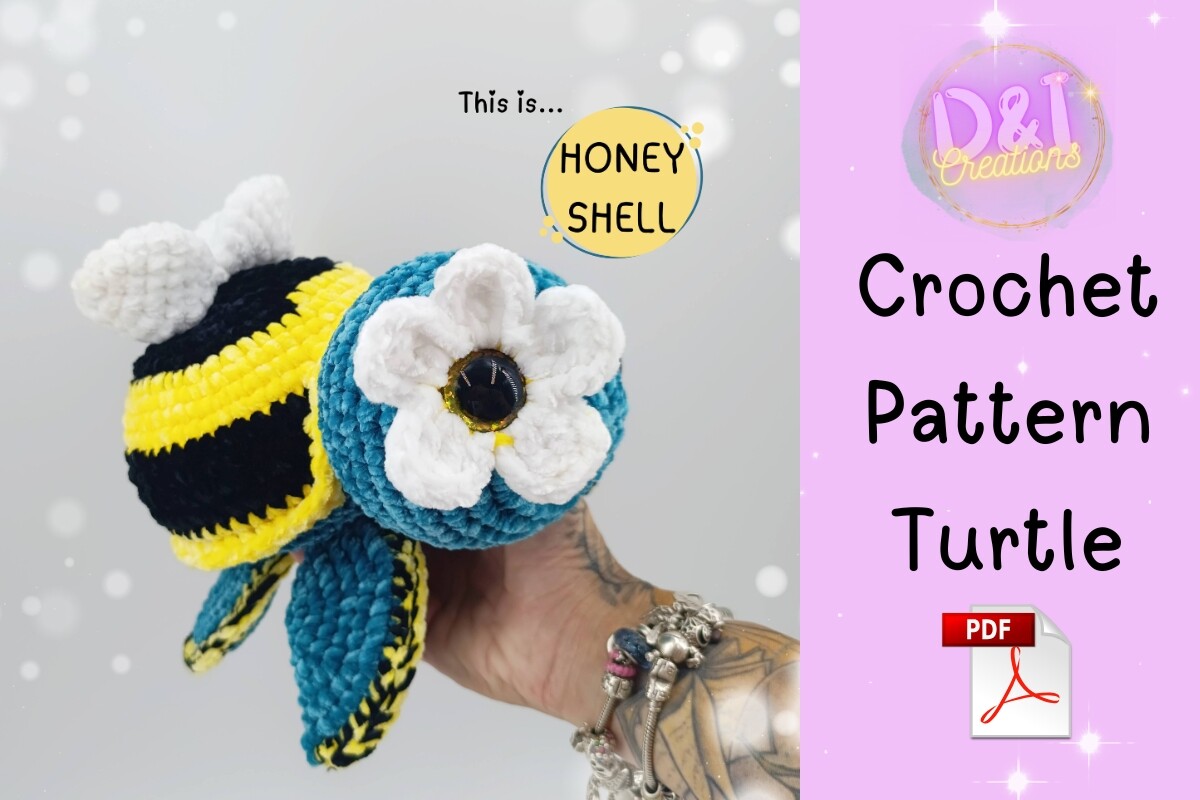 Turtle Bee Crochet Pattern Amigurumi Pdf