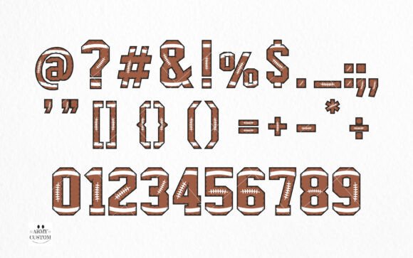American Football Font - Preview 3