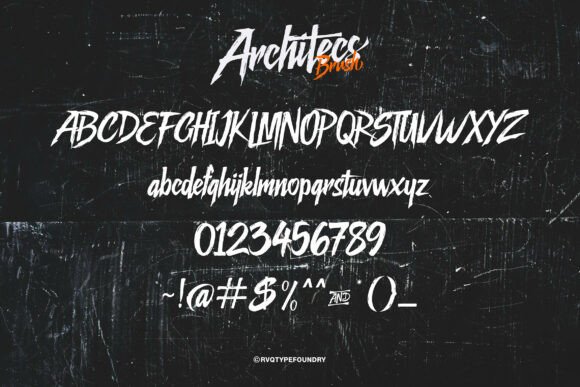 Architecs Brush Font - Preview 3