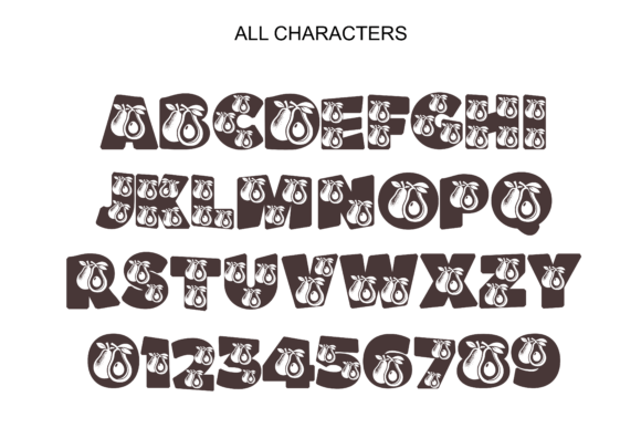 Avocat Font PNG with transparent background - Preview 2