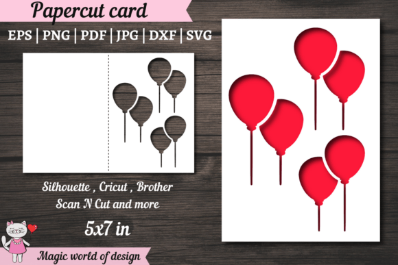 Balloons Svg, Happy Birthday Card Svg