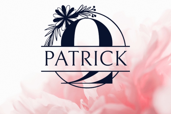 Crest Petal Split Monogram Font - Preview 1