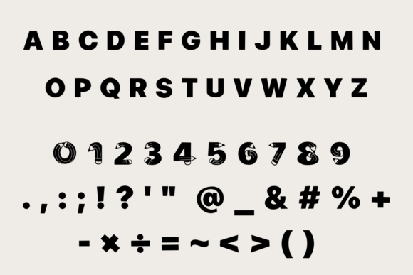Cute Pencil Font - Preview 2