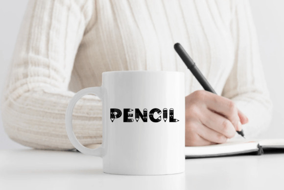 Cute Pencil Font - Preview 5