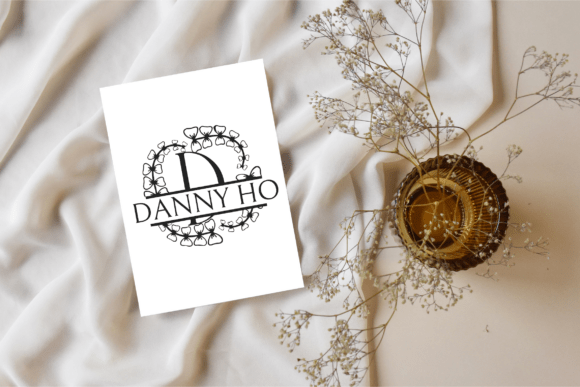 Eden Loop Split Monogram Font PNG with transparent background - Preview 2