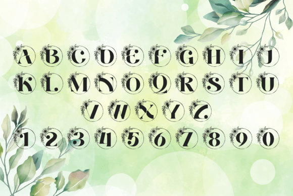 Eden Loop Split Monogram Font PNG with transparent background - Preview 3