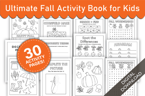 Fall Activity Book for Kids