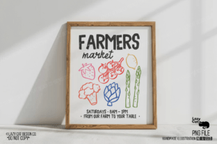 Farmers Market Hand-drawn PNG Bundle Graphic by Lazy Cat · Creative Fabrica