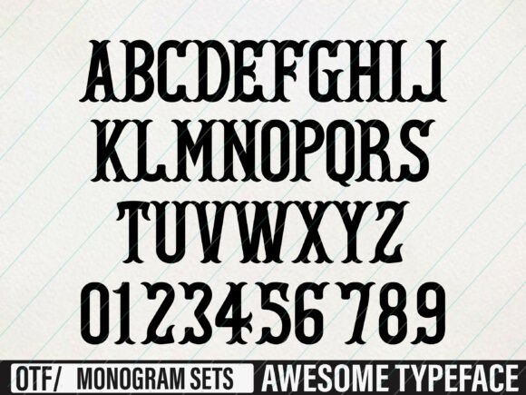 Fishtail Monogram Font - Preview 1