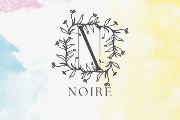 Flora Crest Monogram Font - Preview 1