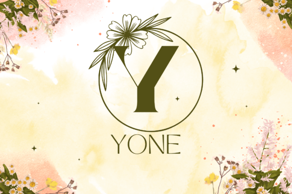Floral Charm Monogram Font - Preview 1