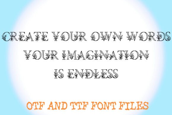 Floral Wedding Font - Preview 2