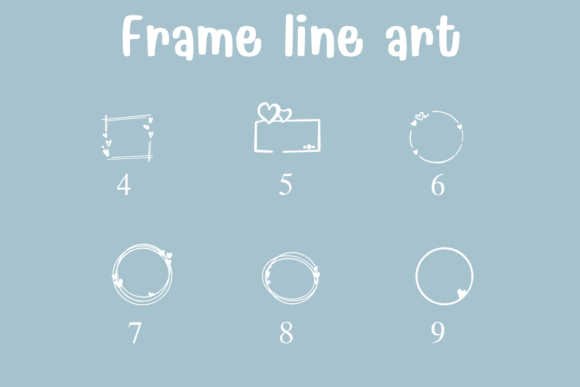Frame Line Art Font - Preview 3