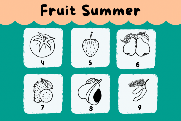 Fruit Summer Font PNG with transparent background - Preview 3