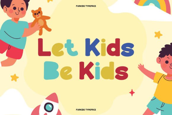 Fun Kids Font PNG with transparent background - Preview 1