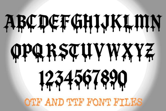 Gothic Vampire Font font preview - 1