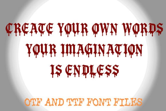 Gothic Vampire Font font preview - 2