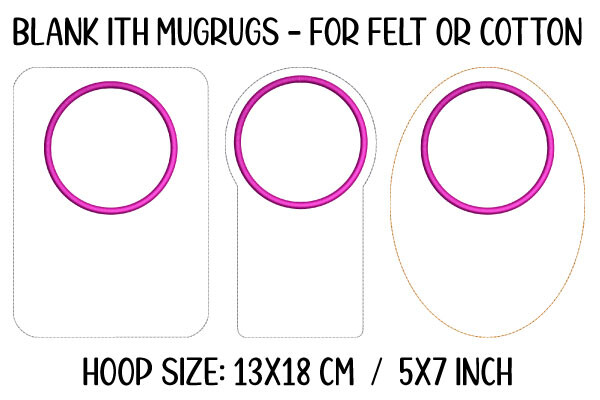 ITH Mugrug Blank Set 13x18 Vol. 1
