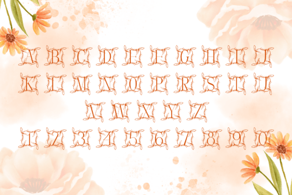 Ivy Whisper Monogram Font - Preview 3