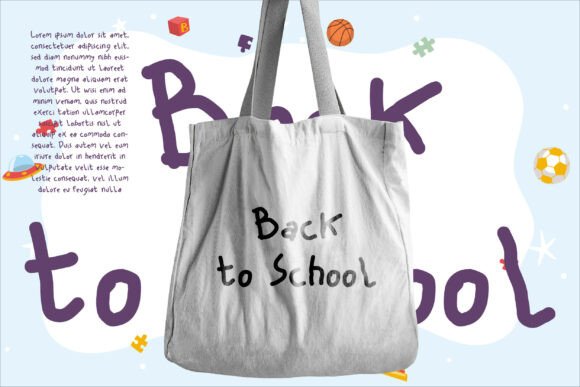 Kids 3+ Font PNG with transparent background - Preview 2