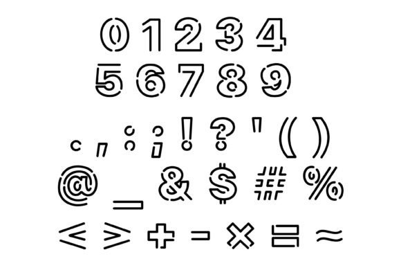 Loopline Font PNG with transparent background - Preview 3