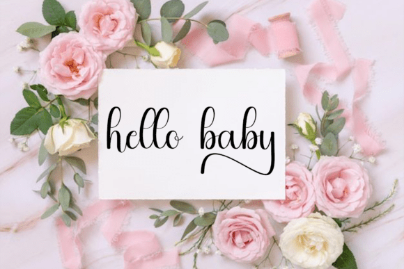Lovely Morning Font PNG with transparent background - Preview 4