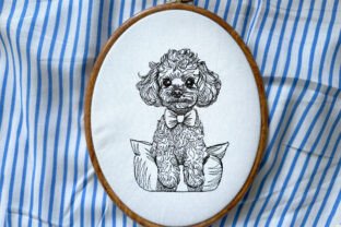 Maltipoo Machine Embroidery Design · Creative Fabrica