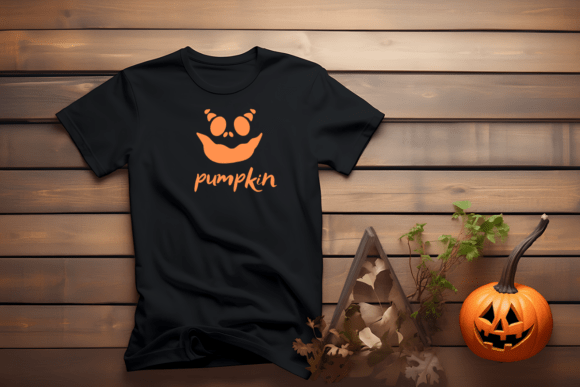 Pumpkin Emoji Face Font PNG with transparent background - Preview 4