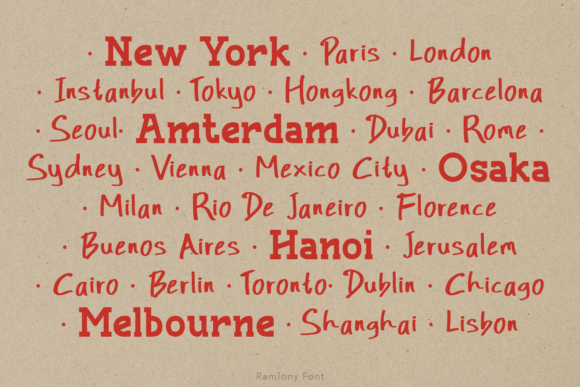 Ramlony Duo Font PNG with transparent background - Preview 3
