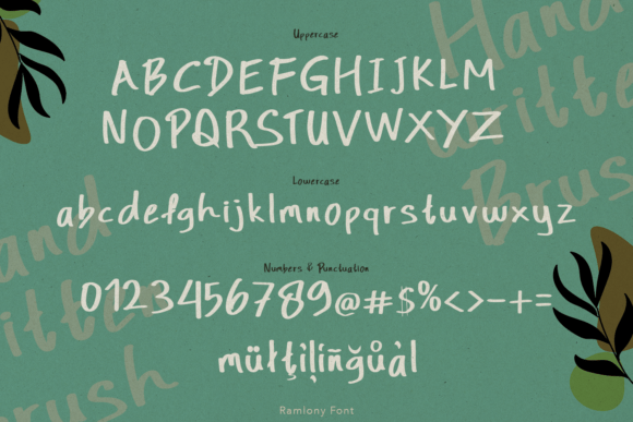 Ramlony Duo Font PNG with transparent background - Preview 5
