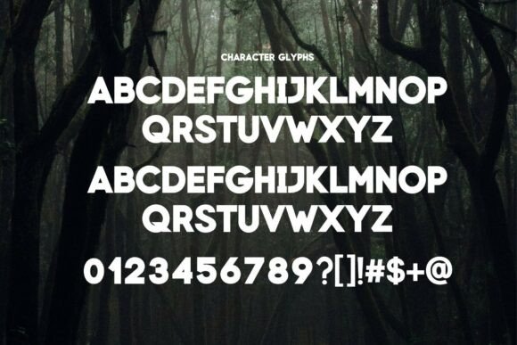 Relaxed Font PNG with transparent background - Preview 1