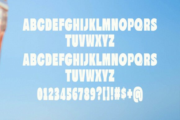 Rising Font PNG with transparent background - Preview 1