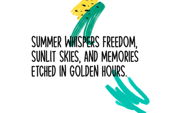 Serene Summer Font PNG with transparent background - Preview 2