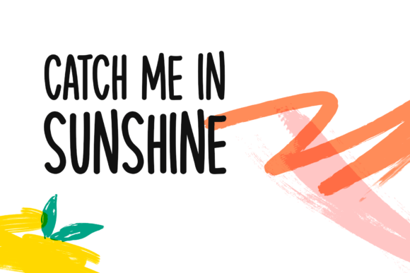 Serene Summer Font PNG with transparent background - Preview 3